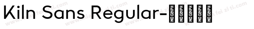 Kiln Sans Regular字体转换